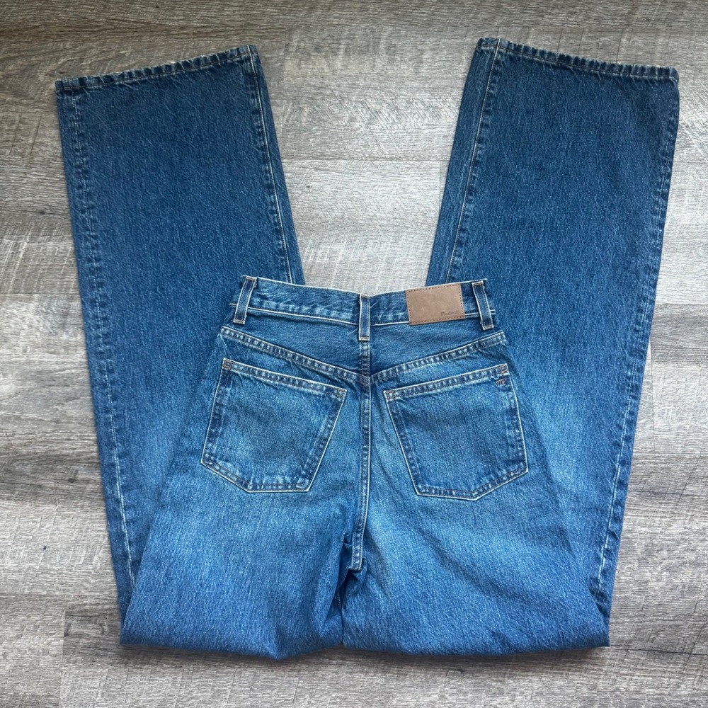Madewell Superwide-Leg Jeans 23T Tall High Waist Blue 100% Cotton NM836 NEW